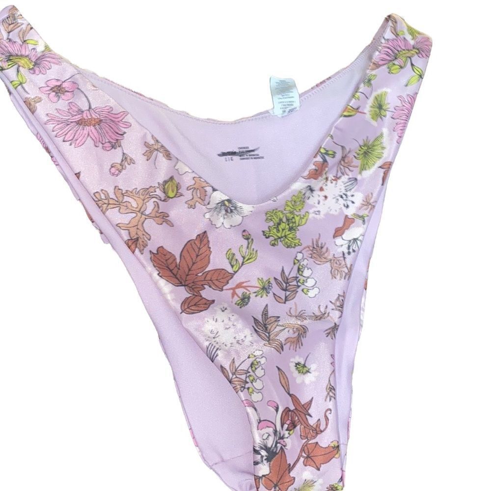 ✨ NWOT✨Aerie Printed Super High Cut Cheekiest Bikini Bottom✨